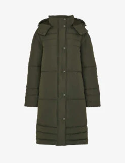 Whistles Becky Longline Recycled-polyester Puffer Coat