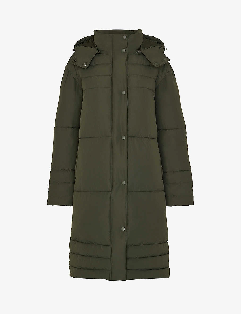 Whistles Becky Longline Recycled-polyester Puffer Coat 1 Whistles Becky Longline Recycled-polyester Puffer Coat