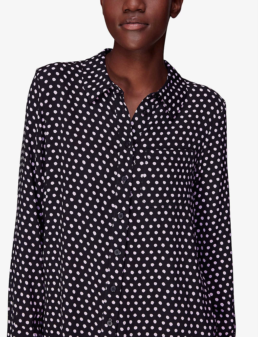 Whistles Dotted Spot-print Woven Shirt 5 Whistles Dotted Spot-print Woven Shirt - Image 5