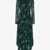 Whistles Animal-print Recycled Polyester-blend Midi Dress