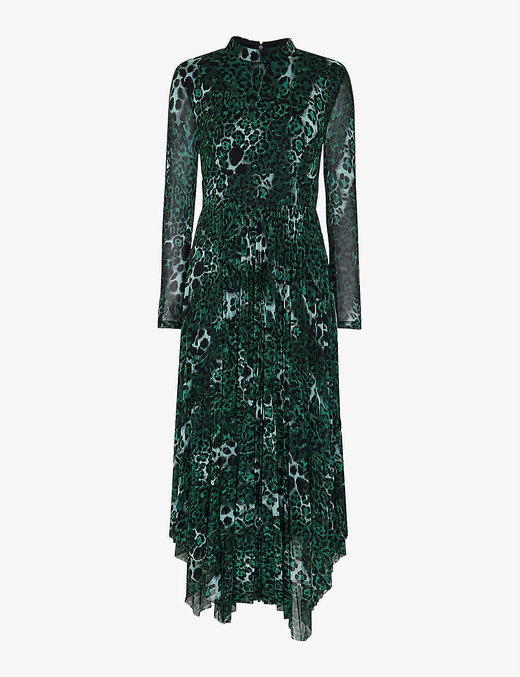 Whistles Animal-print Recycled Polyester-blend Midi Dress 1 Whistles Animal-print Recycled Polyester-blend Midi Dress