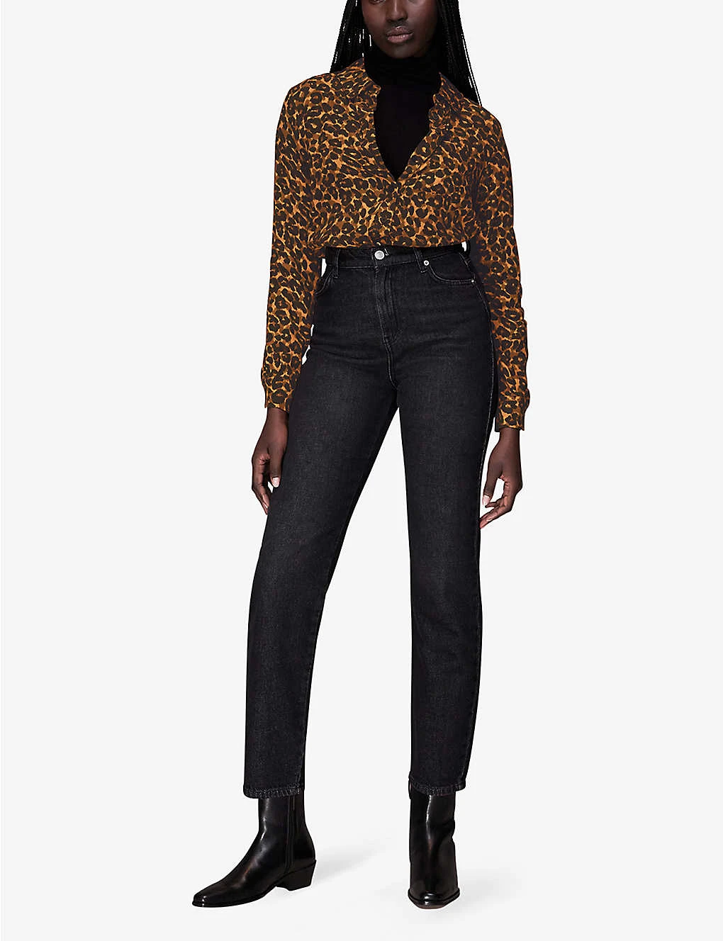 Whistles Classic Leopard-print Viscose Shirt 2 Whistles Classic Leopard-print Viscose Shirt - Image 2