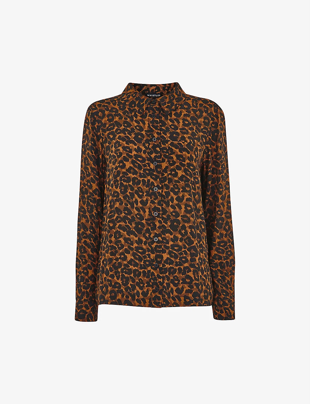 Whistles Classic Leopard-print Viscose Shirt 1 Whistles Classic Leopard-print Viscose Shirt