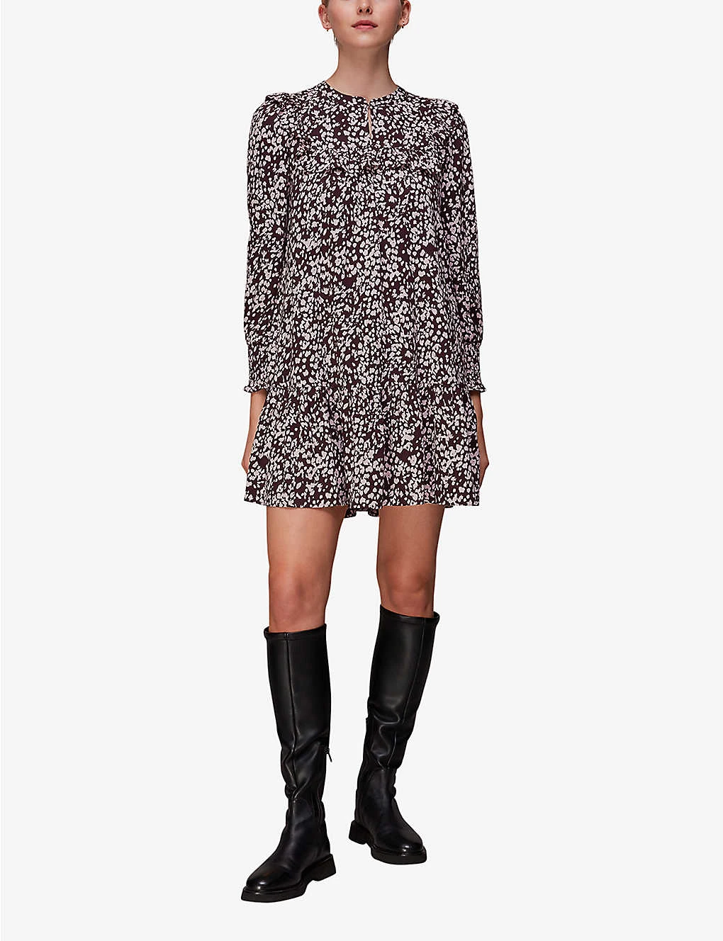 Whistles Dashed Animal-print Woven Mini Dress 2 Whistles Dashed Animal-print Woven Mini Dress - Image 2
