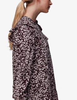 Whistles Dashed Animal-print Woven Mini Dress 8 Whistles Dashed Animal-print Woven Mini Dress -The Fashion Shop R04081198 ALT03