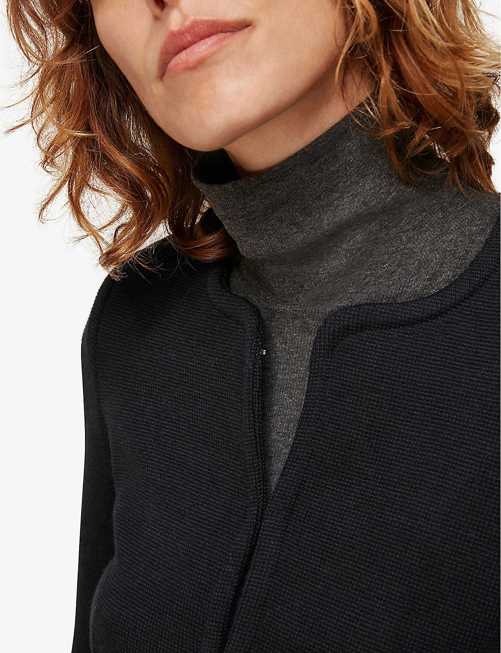 Whistles Collarless Cropped Cotton-jersey Jacket 5 Whistles Collarless Cropped Cotton-jersey Jacket - Image 5