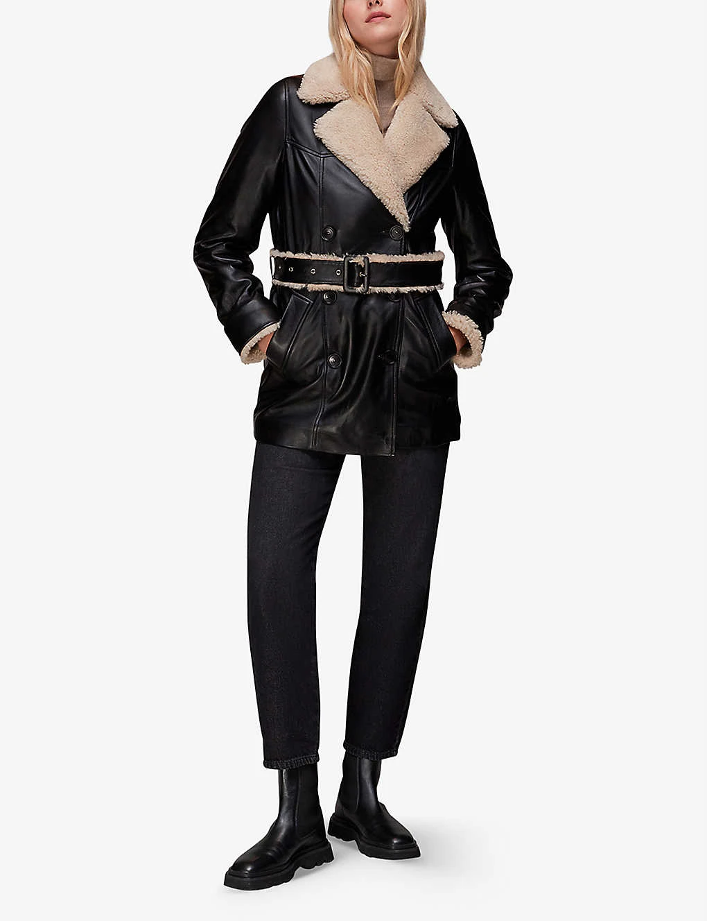 Whistles Kenton Square-toe Leather Chelsea Boots 4 Whistles Kenton Square-toe Leather Chelsea Boots - Image 4