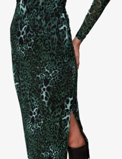 Whistles Night Cat Animal-print Stretch-mesh Midi Skirt 7 Whistles Night Cat Animal-print Stretch-mesh Midi Skirt -The Fashion Shop R04082101 MULTICOLOURED ALT02