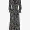 Whistles Shadow Leopard-print Woven Midi Dress