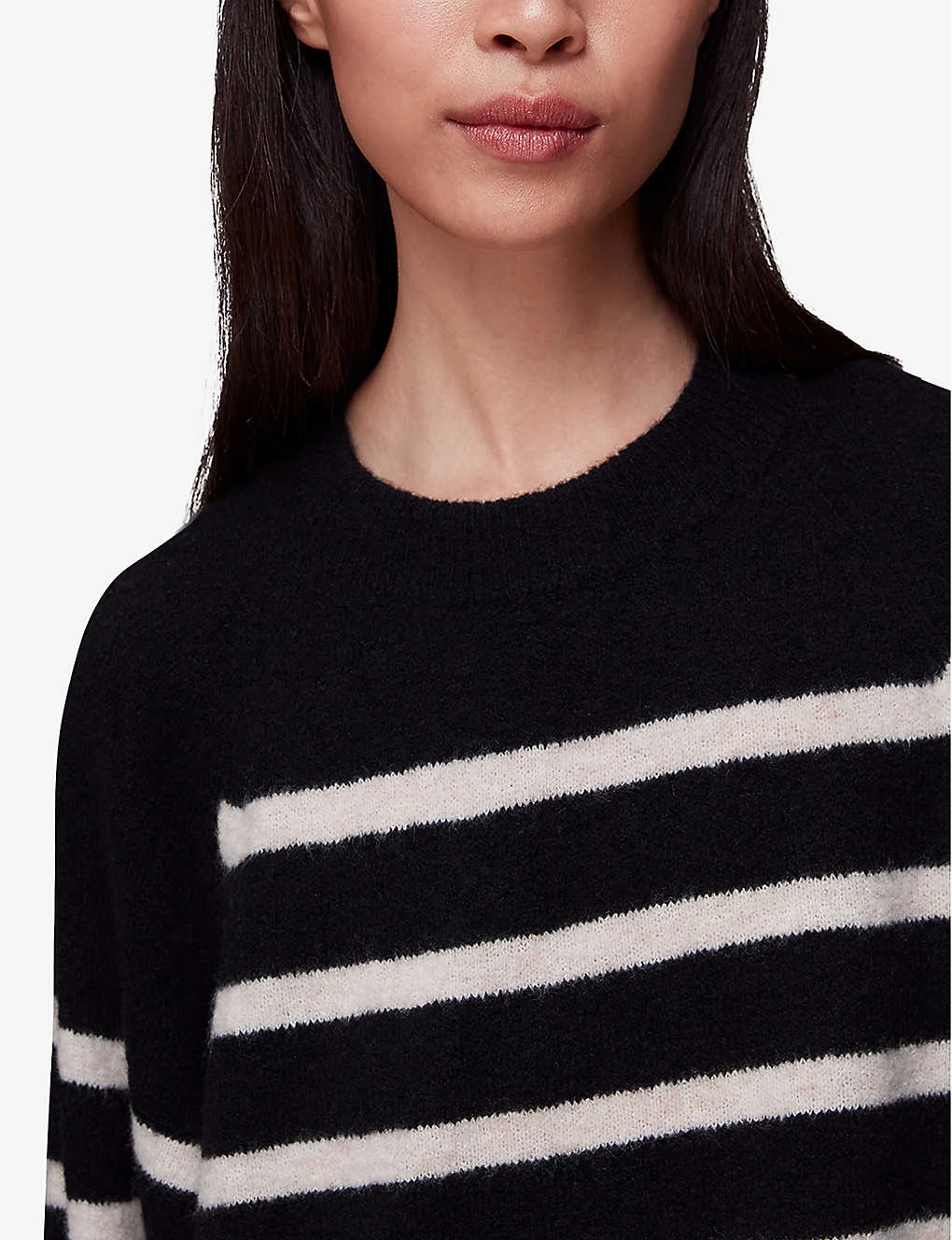 Whistles Stripe Relaxed-fit Knitted Mini Dress 5 Whistles Stripe Relaxed-fit Knitted Mini Dress - Image 5