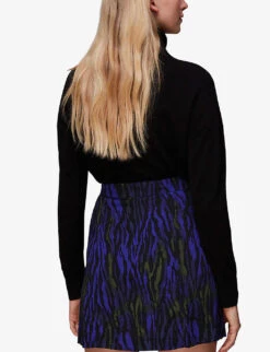 Whistles Tiger-print Woven Mini Skirt -The Fashion Shop R04082109 MULTICOLOURED ALT03