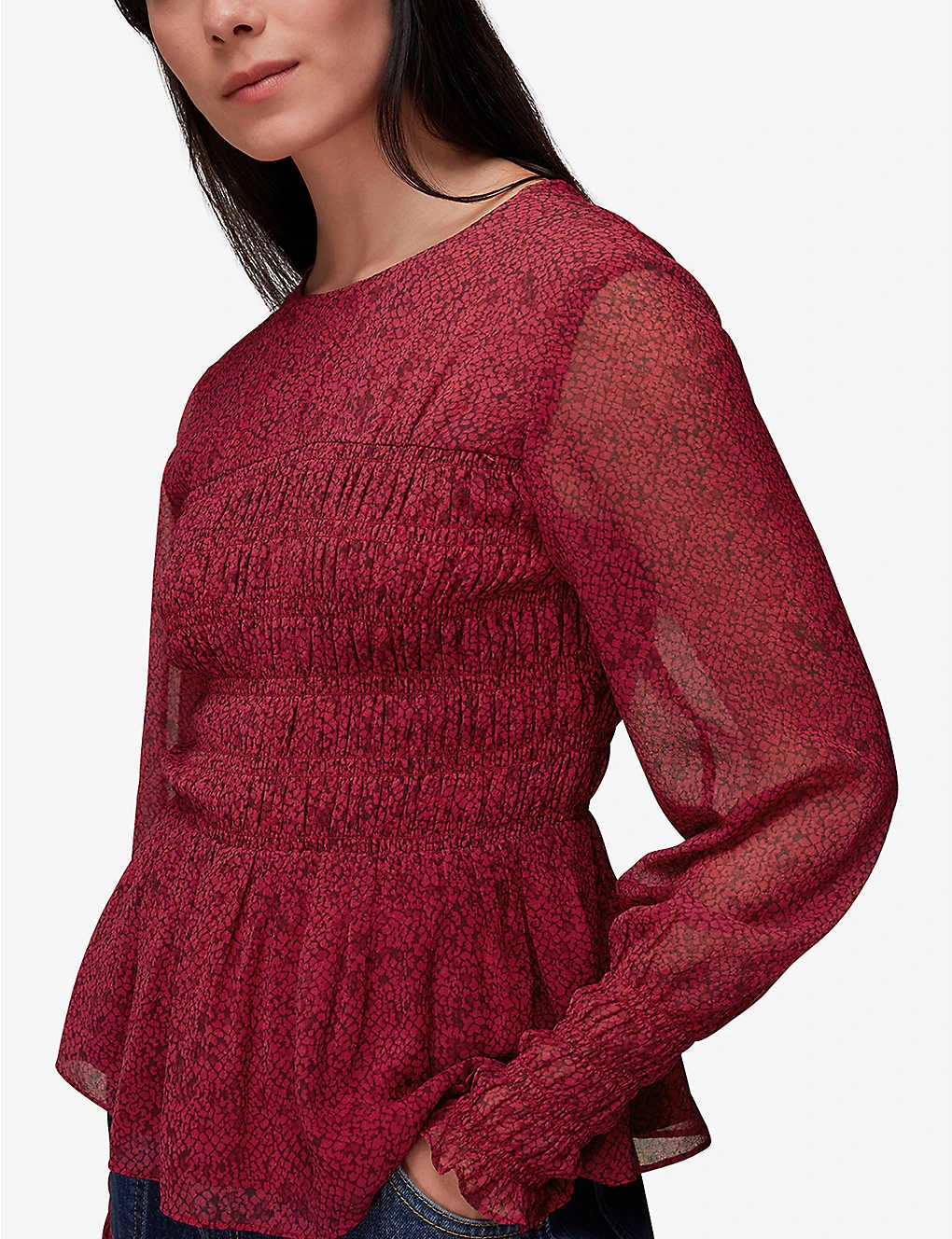 Whistles Rosanna Snake-print Chiffon Top 3 Whistles Rosanna Snake-print Chiffon Top - Image 3