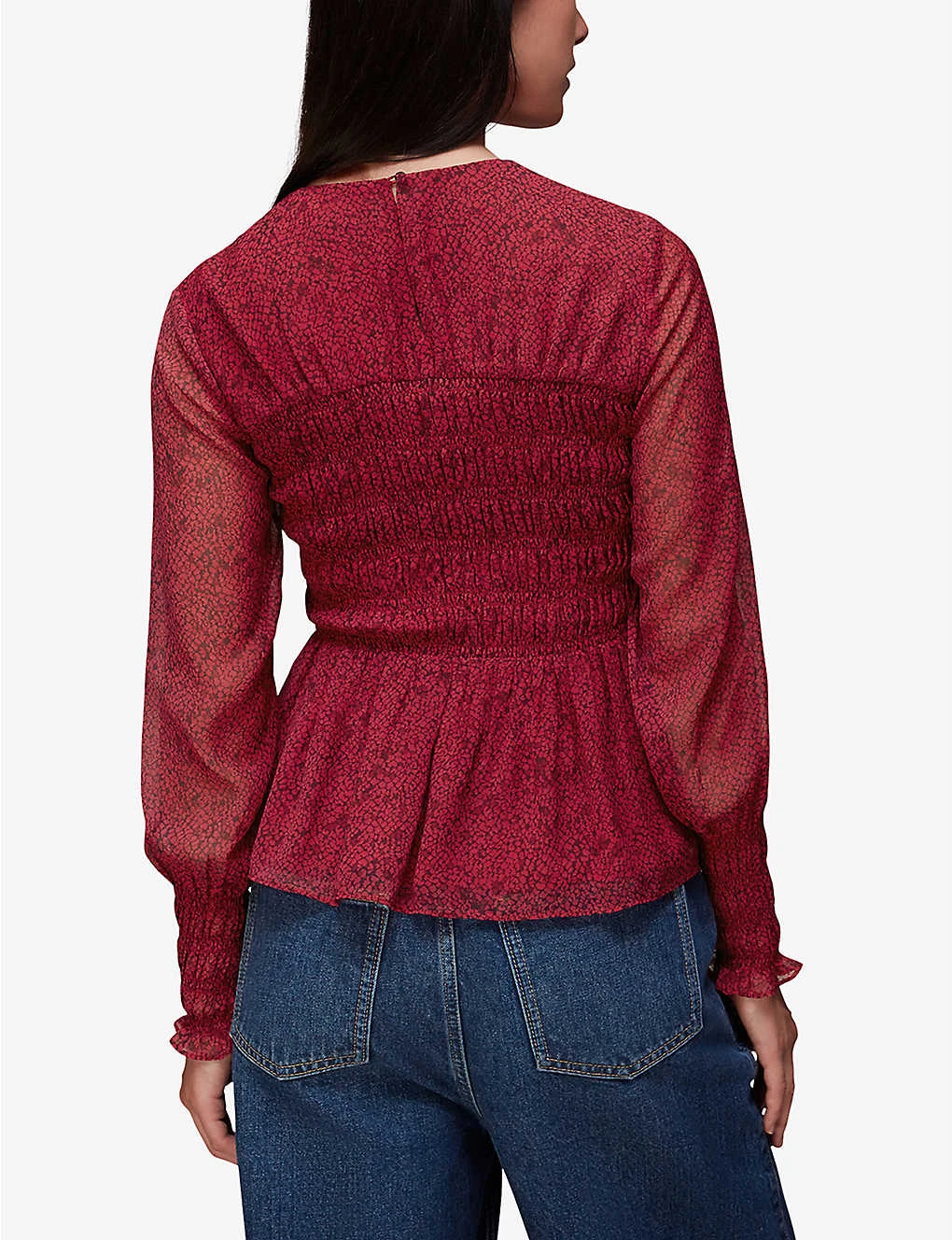 Whistles Rosanna Snake-print Chiffon Top 4 Whistles Rosanna Snake-print Chiffon Top - Image 4