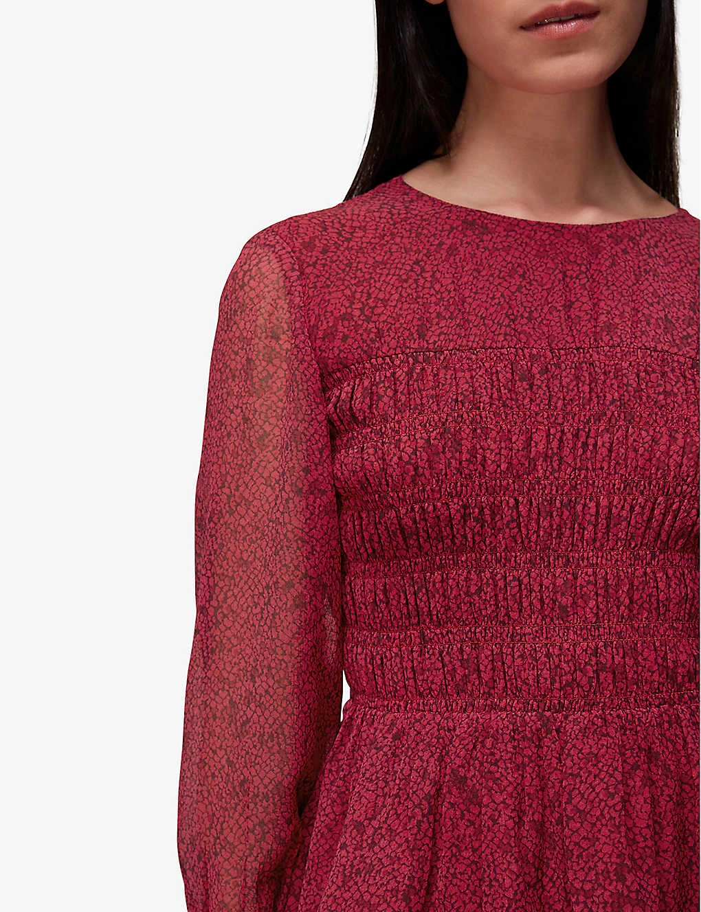 Whistles Rosanna Snake-print Chiffon Top 5 Whistles Rosanna Snake-print Chiffon Top - Image 5