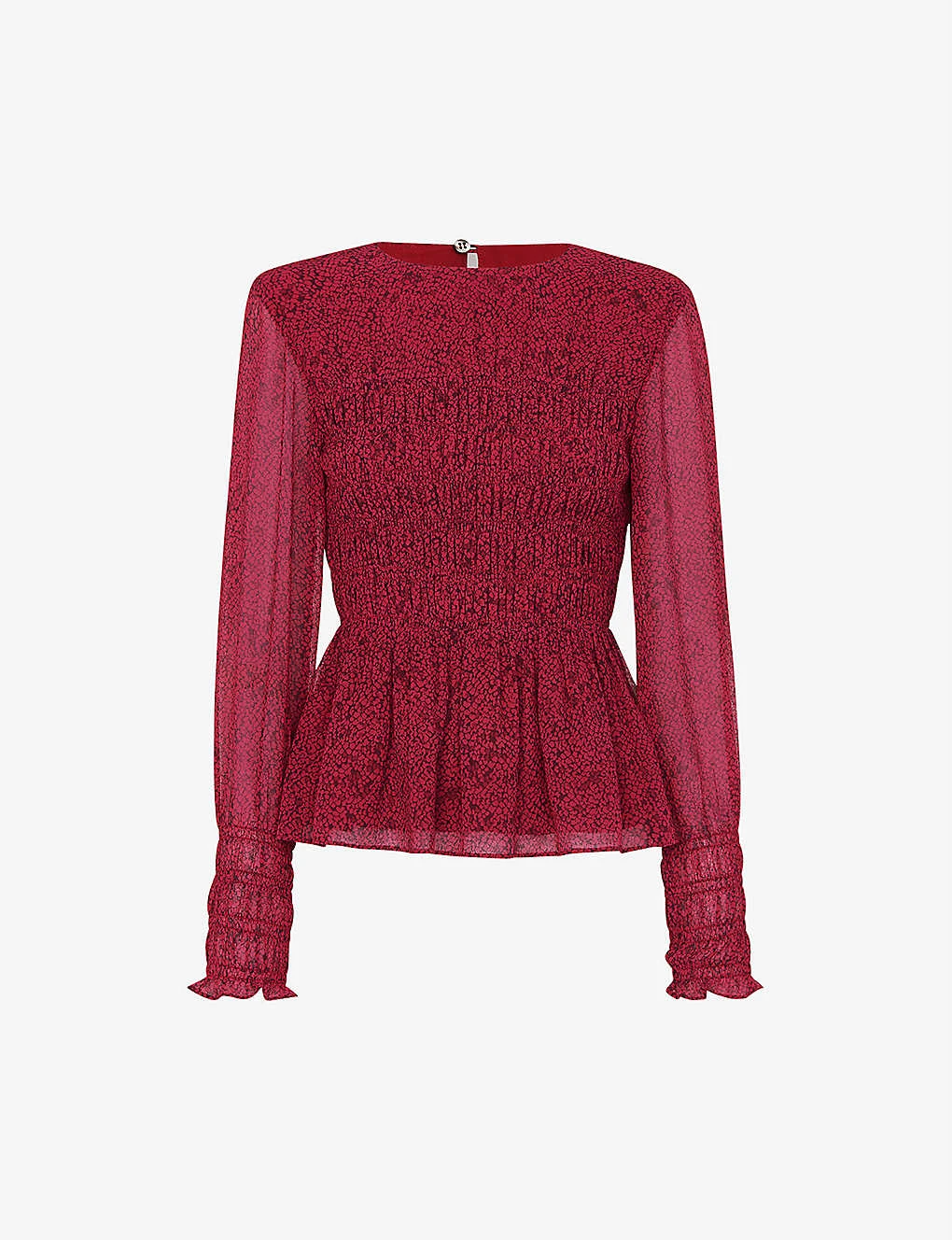 Whistles Rosanna Snake-print Chiffon Top 1 Whistles Rosanna Snake-print Chiffon Top