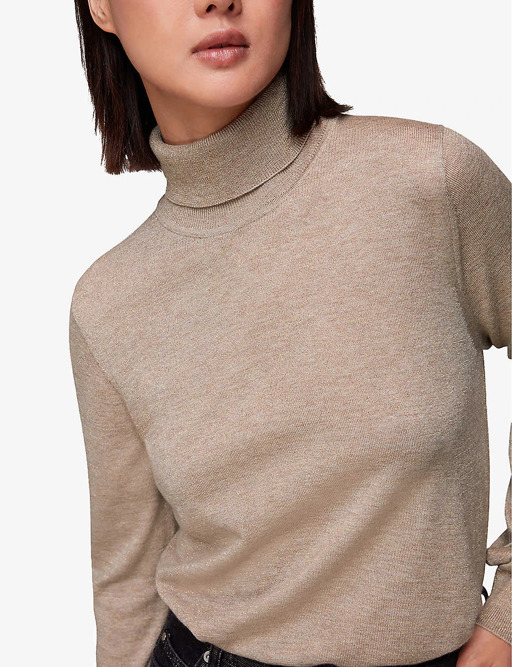 Whistles Sparkle Roll-neck Wool-blend Jumper 5 Whistles Sparkle Roll-neck Wool-blend Jumper - Image 5