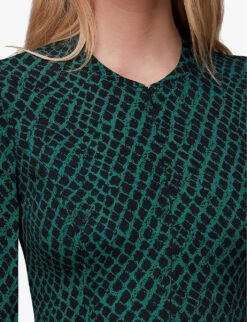 Whistles Geo-print Woven Midi Dress -The Fashion Shop R04084630 MULTICOLOURED ALT04