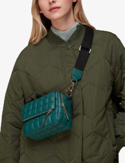 Whistles Bibi Quilted-leather Crossbody Bag 9 Whistles Bibi Quilted-leather Crossbody Bag -The Fashion Shop R04085621 GREEN ALT04
