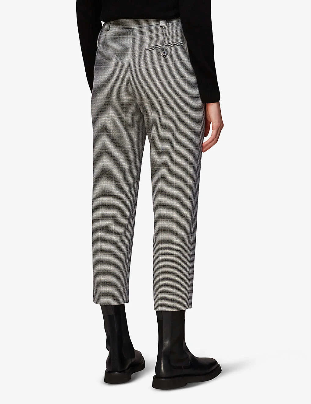 Whistles Lucie Slim-fit Mid-rise Cigarette Trousers 4 Whistles Lucie Slim-fit Mid-rise Cigarette Trousers - Image 4