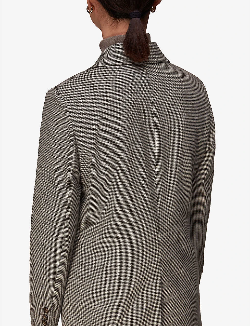 Whistles Elizabeth Check-woven Blazer 4 Whistles Elizabeth Check-woven Blazer - Image 4