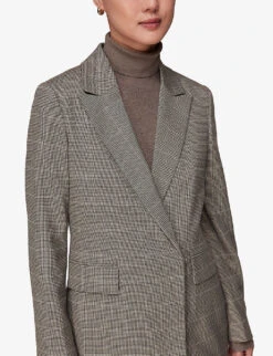 Whistles Elizabeth Check-woven Blazer 10 Whistles Elizabeth Check-woven Blazer -The Fashion Shop R04085624 MULTICOLOURED ALT04