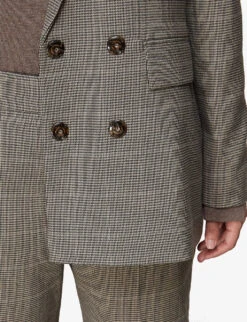 Whistles Elizabeth Check-woven Blazer 11 Whistles Elizabeth Check-woven Blazer -The Fashion Shop R04085624 MULTICOLOURED ALT05