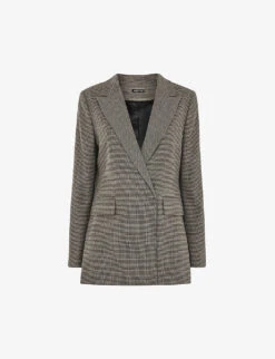 Whistles Elizabeth Check-woven Blazer