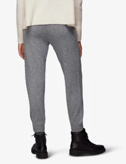 Whistles Tapered Cashmere Jogging Bottoms 7 Whistles Tapered Cashmere Jogging Bottoms -The Fashion Shop R04086336 GREY ALT02