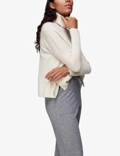 Whistles Tapered Cashmere Jogging Bottoms 8 Whistles Tapered Cashmere Jogging Bottoms -The Fashion Shop R04086336 GREY ALT03