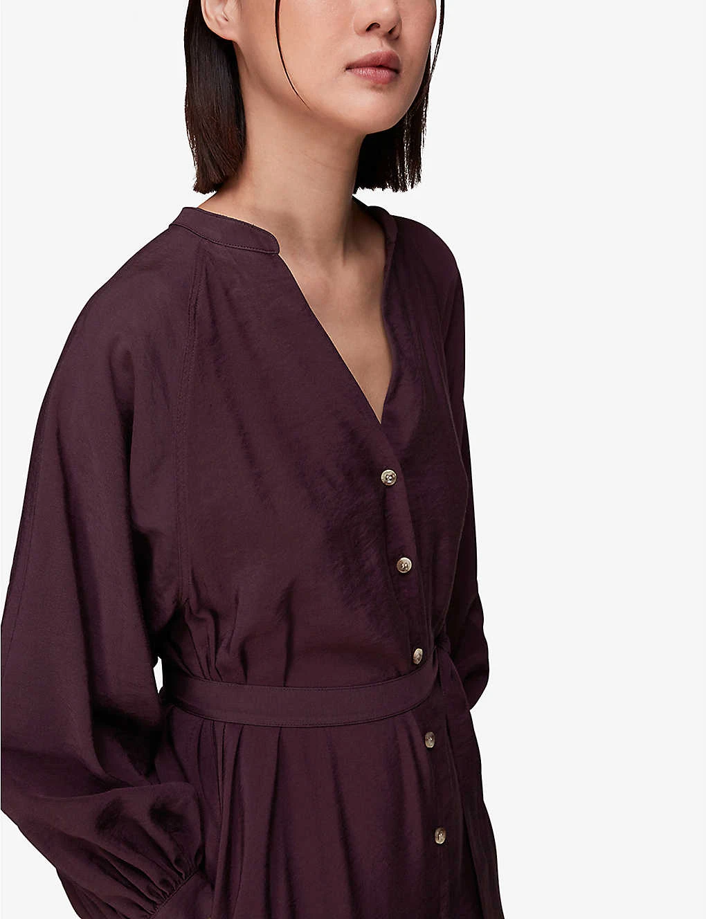 Whistles Lizzie Woven Midi Dress 5 Whistles Lizzie Woven Midi Dress - Image 5