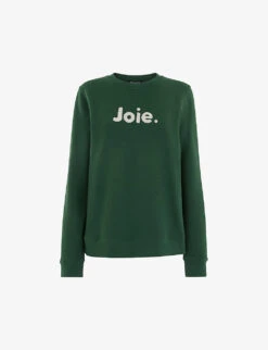Whistles Joie Slogan-appliqué Cotton-jersey Sweatshirt