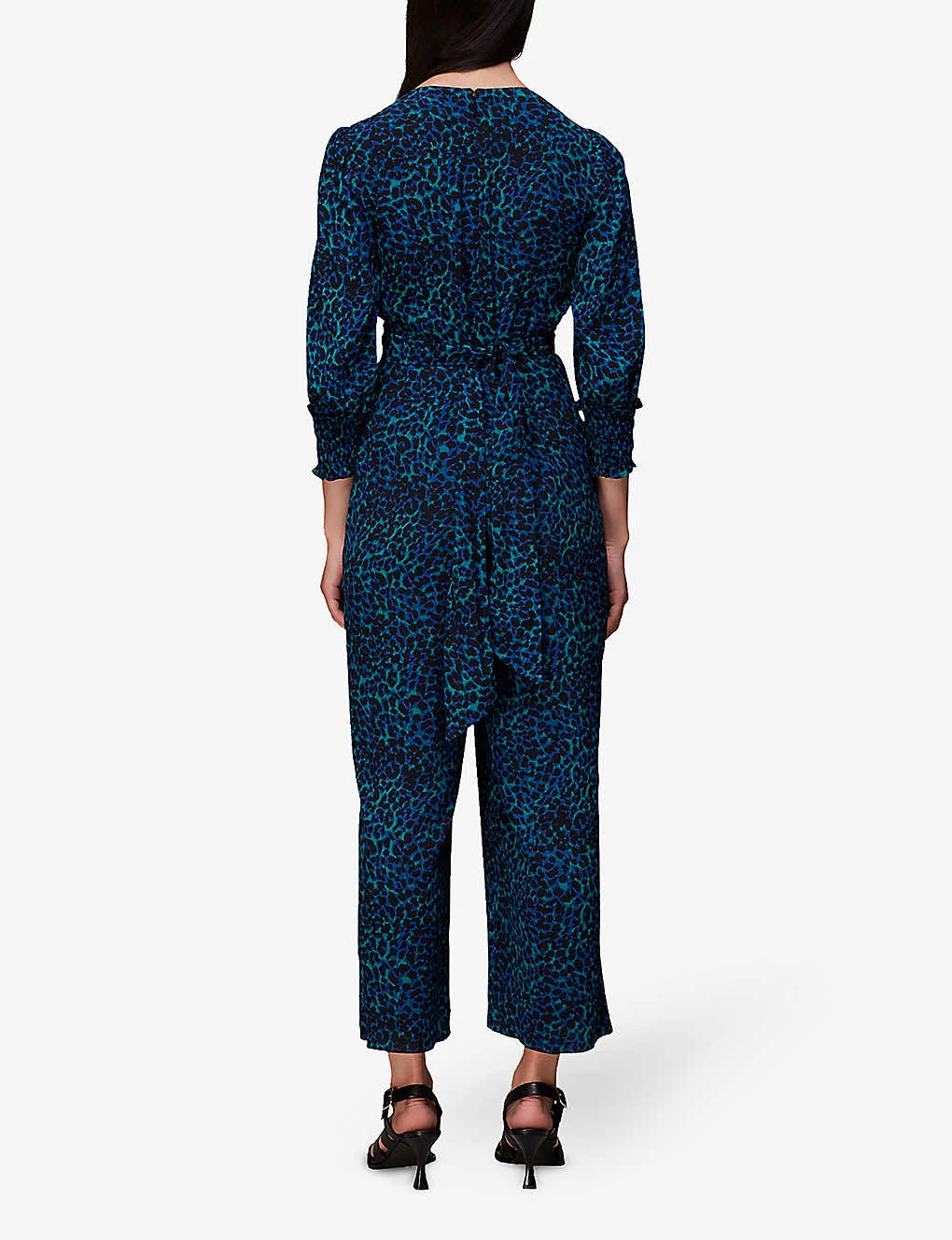 Whistles Leopard-print Tied-back Woven Jumpsuit 4 Whistles Leopard-print Tied-back Woven Jumpsuit - Image 4