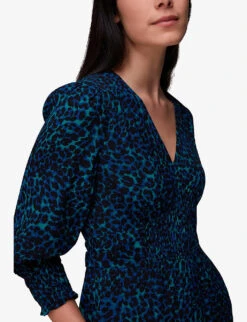 Whistles Leopard-print Tied-back Woven Jumpsuit 10 Whistles Leopard-print Tied-back Woven Jumpsuit -The Fashion Shop R04089119 ALT04