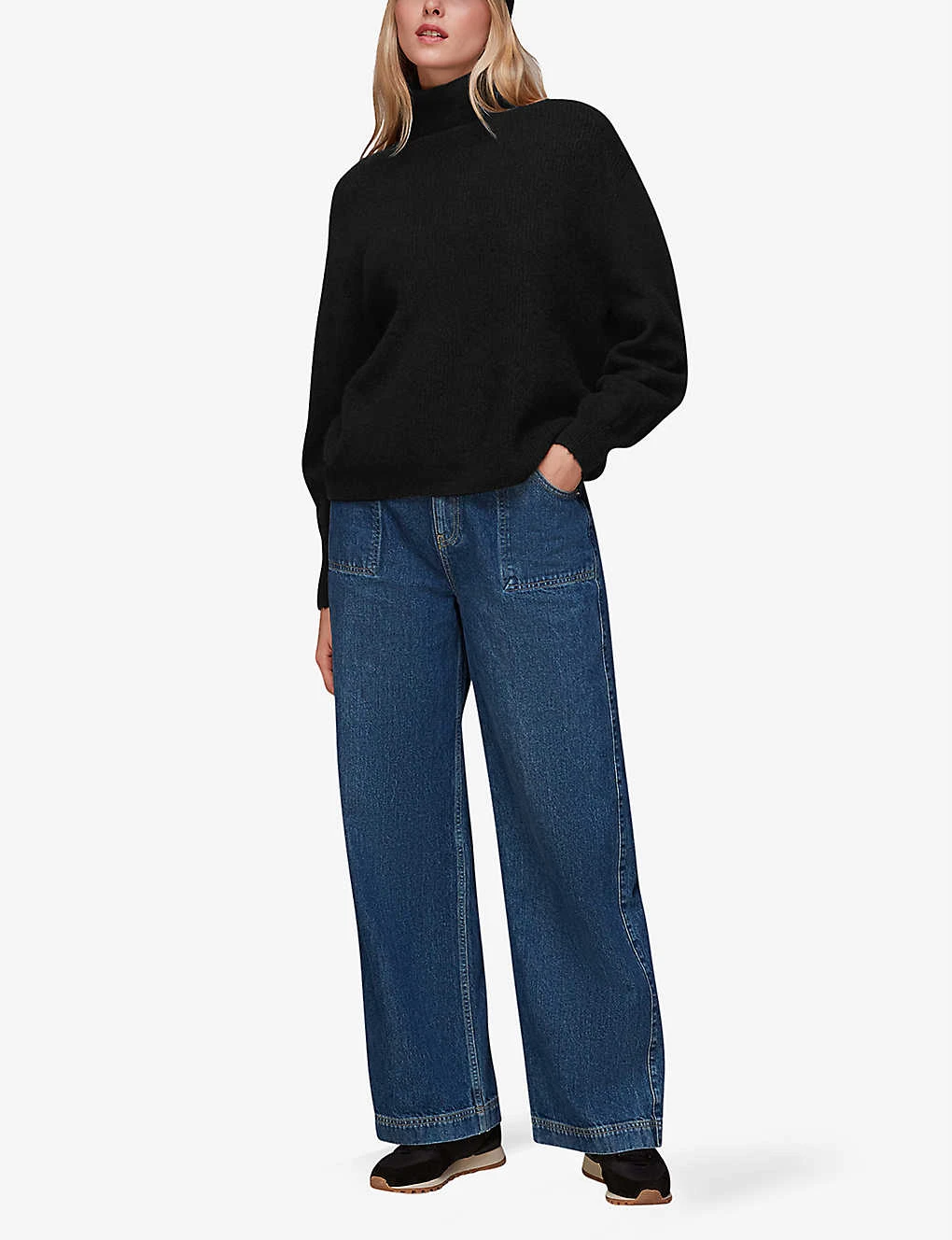Whistles Oversized Roll-neck Rib-knit Jumper 2 Whistles Oversized Roll-neck Rib-knit Jumper - Image 2