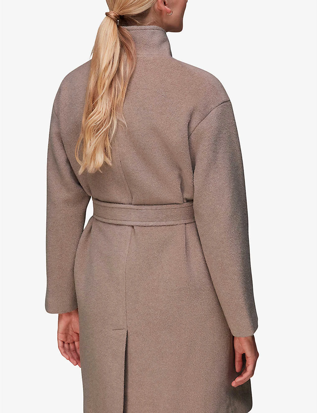 Whistles Clara Funnel-neck Wool-blend Coat 4 Whistles Clara Funnel-neck Wool-blend Coat - Image 4