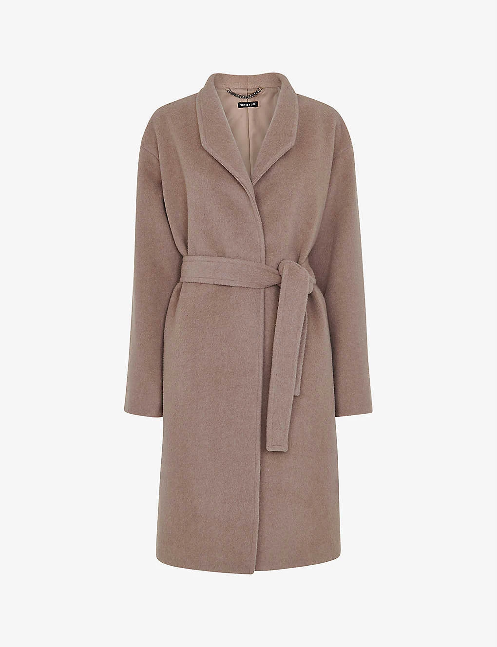 Whistles Clara Funnel-neck Wool-blend Coat 1 Whistles Clara Funnel-neck Wool-blend Coat