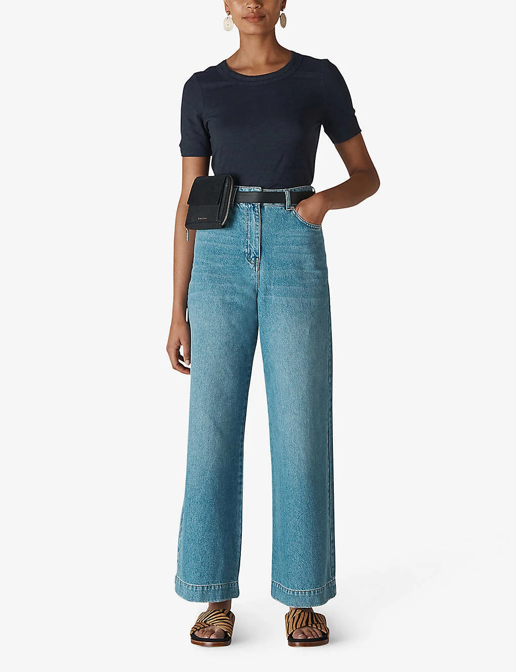 Whistles Rosa Relaxed Cotton T-shirt 2 Whistles Rosa Relaxed Cotton T-shirt - Image 2