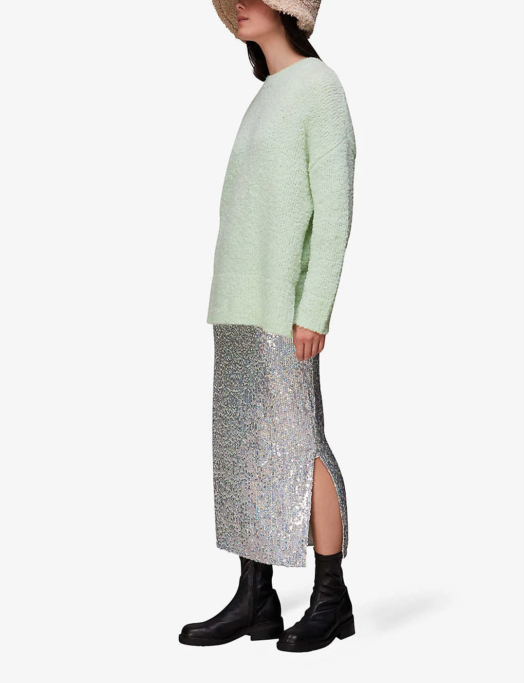 Whistles Relaxed-fit Knitted Boucle Jumper 2 Whistles Relaxed-fit Knitted Boucle Jumper - Image 2
