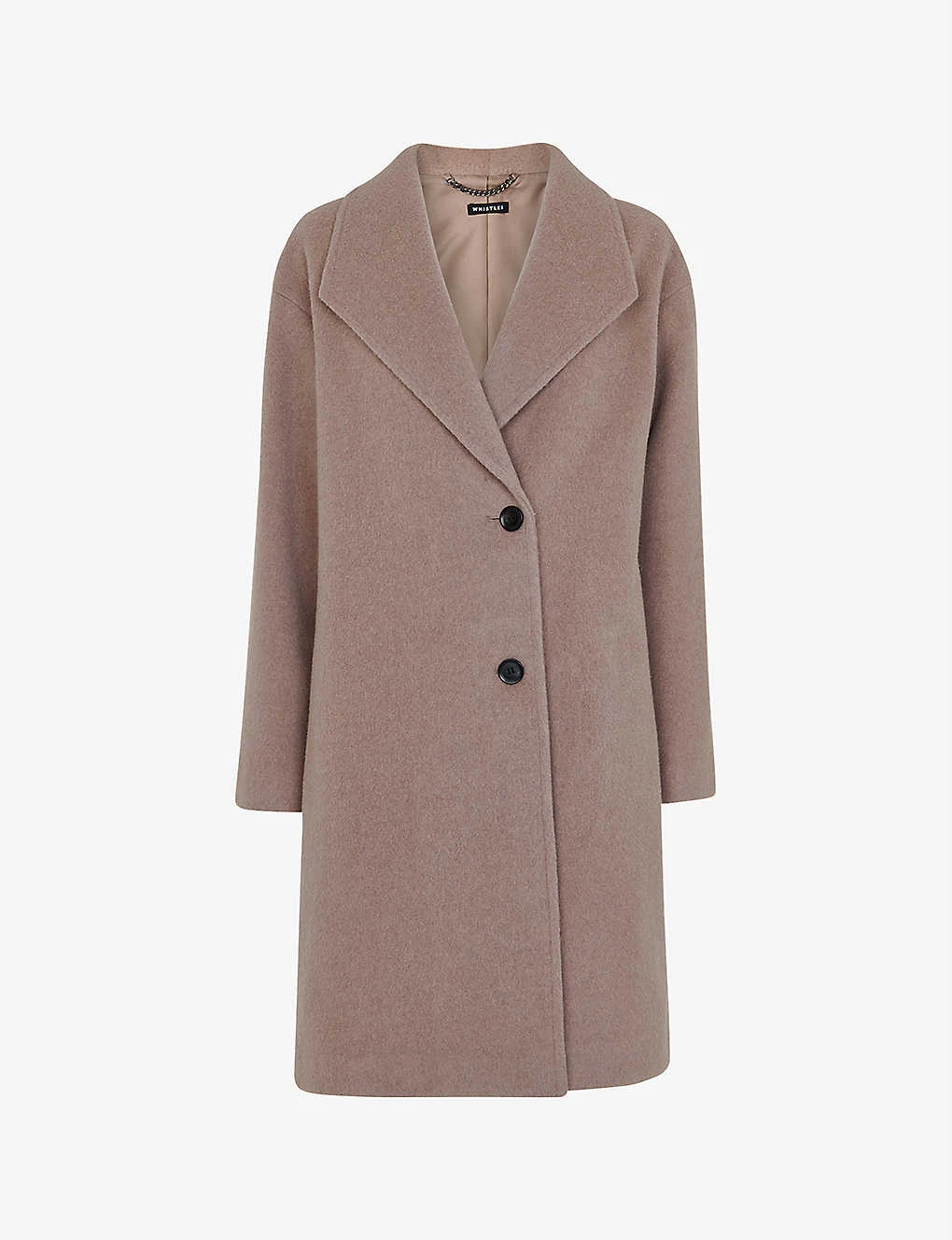 Whistles Wide Collar Relaxed-fit Wool Blend Coat 1 Whistles Wide Collar Relaxed-fit Wool Blend Coat