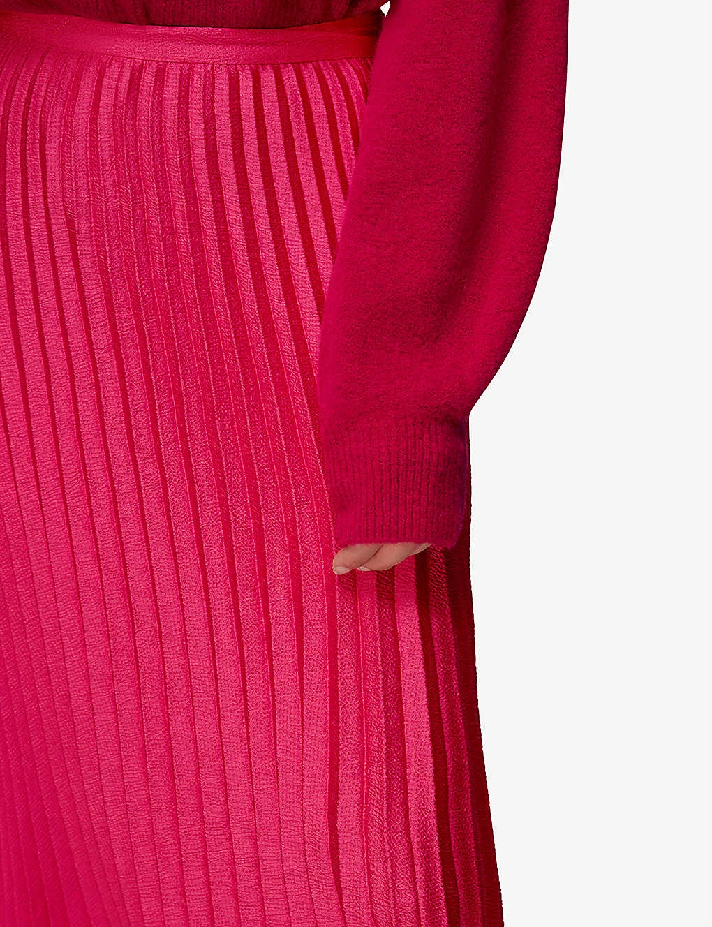 Whistles Katie Pleated Stretch-woven Midi Skirt 5 Whistles Katie Pleated Stretch-woven Midi Skirt - Image 5
