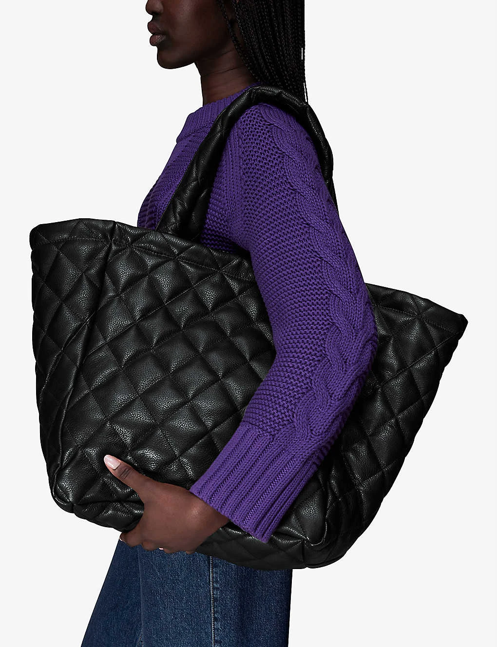 Whistles Lyle Quilted Leather Tote Bag 5 Whistles Lyle Quilted Leather Tote Bag - Image 5