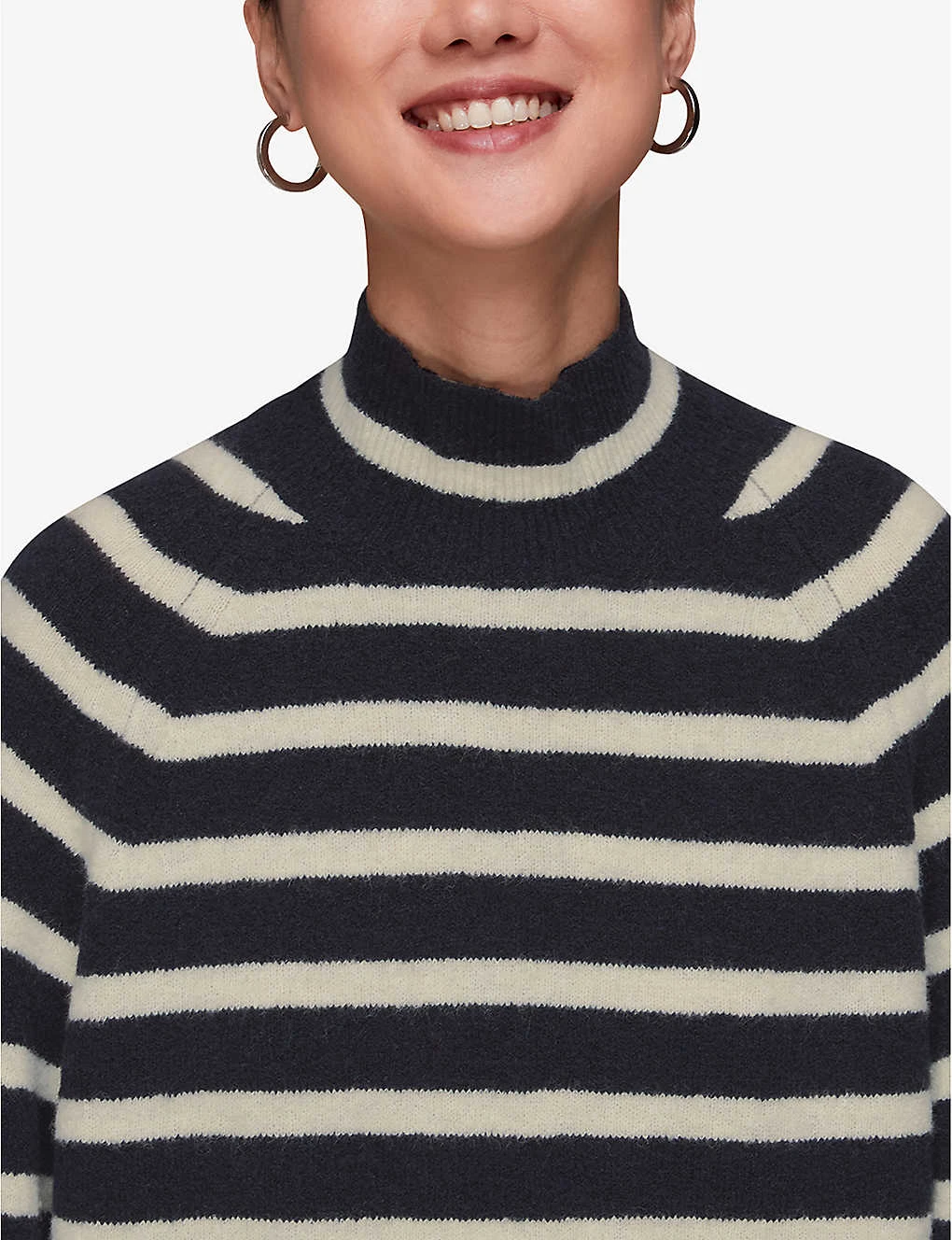 Whistles Stripe Funnel-neck Knitted Jumper 5 Whistles Stripe Funnel-neck Knitted Jumper - Image 5