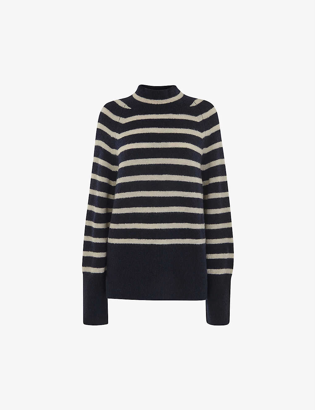 Whistles Stripe Funnel-neck Knitted Jumper 1 Whistles Stripe Funnel-neck Knitted Jumper