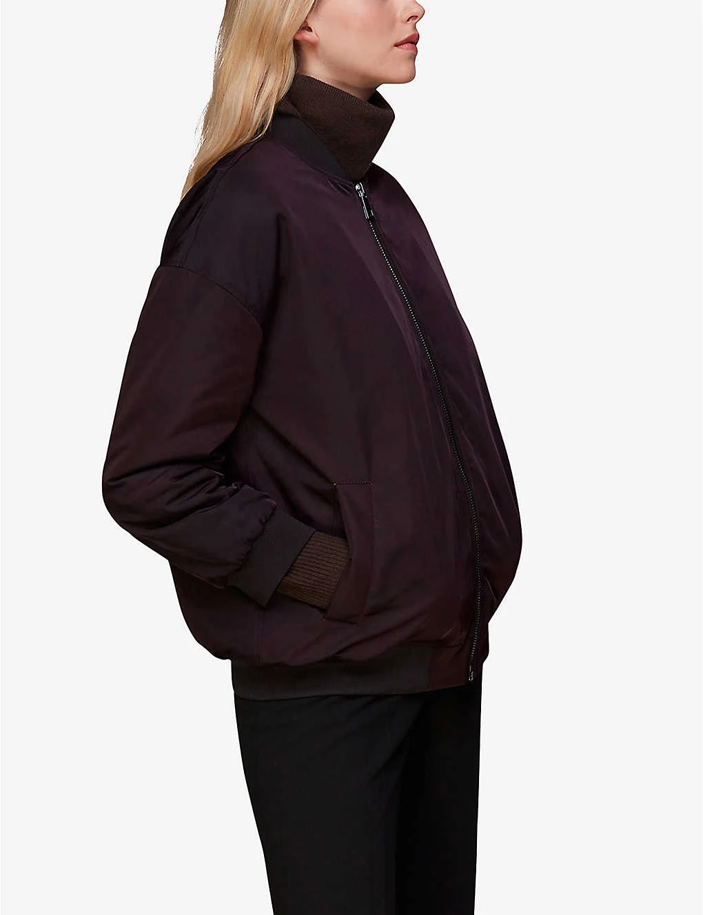 Whistles Maria Recycled-polyester Bomber Jacket 5 Whistles Maria Recycled-polyester Bomber Jacket - Image 5