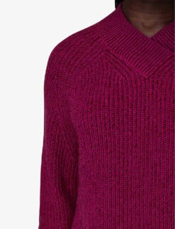 Whistles Ribbed Knitted Jumper 9 Whistles Ribbed Knitted Jumper -The Fashion Shop R04096997 PINK ALT04