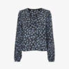 Whistles Dalmatian-print Wide-collar Woven Shirt
