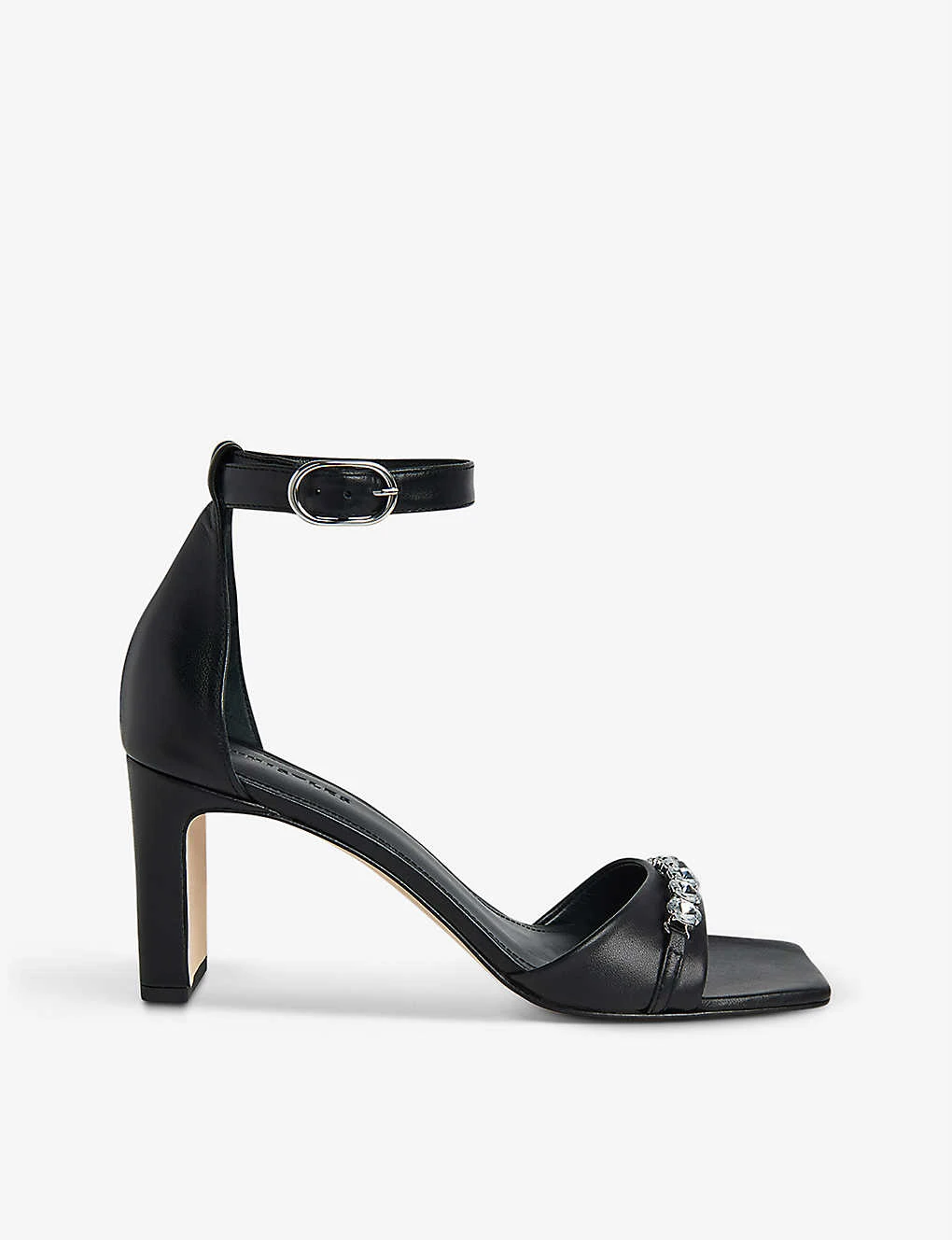 Whistles Alise Jewelled-strap Leather Heeled Sandals 1 Whistles Alise Jewelled-strap Leather Heeled Sandals