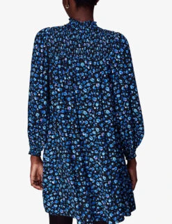 Whistles Floral-print Woven Mini Dress -The Fashion Shop R04098242 MULTICOLOURED ALT03