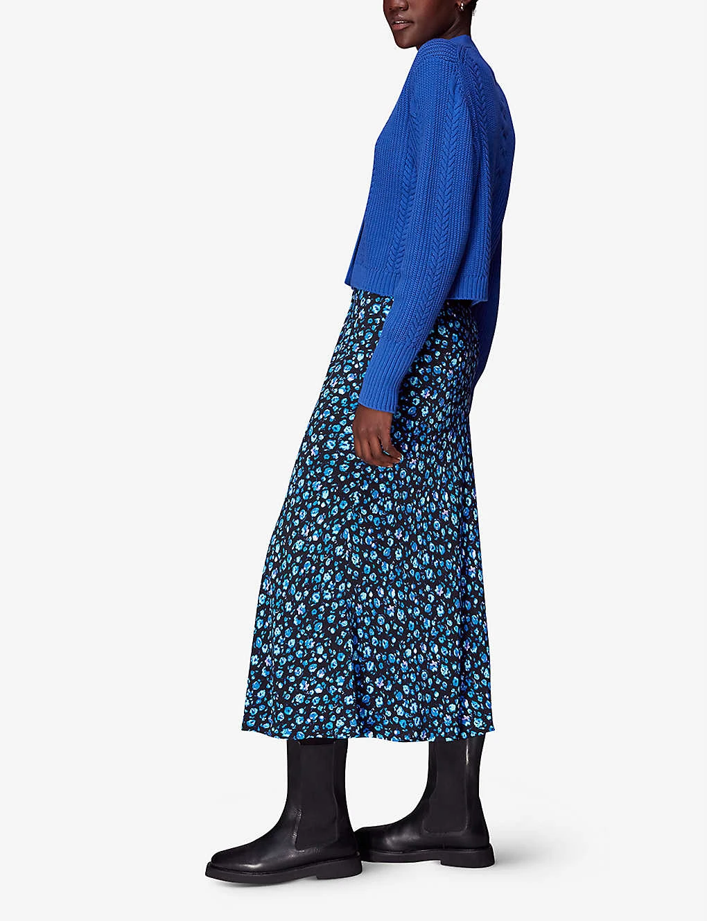 Whistles Floral-pint Woven Midi Skirt 2 Whistles Floral-pint Woven Midi Skirt - Image 2