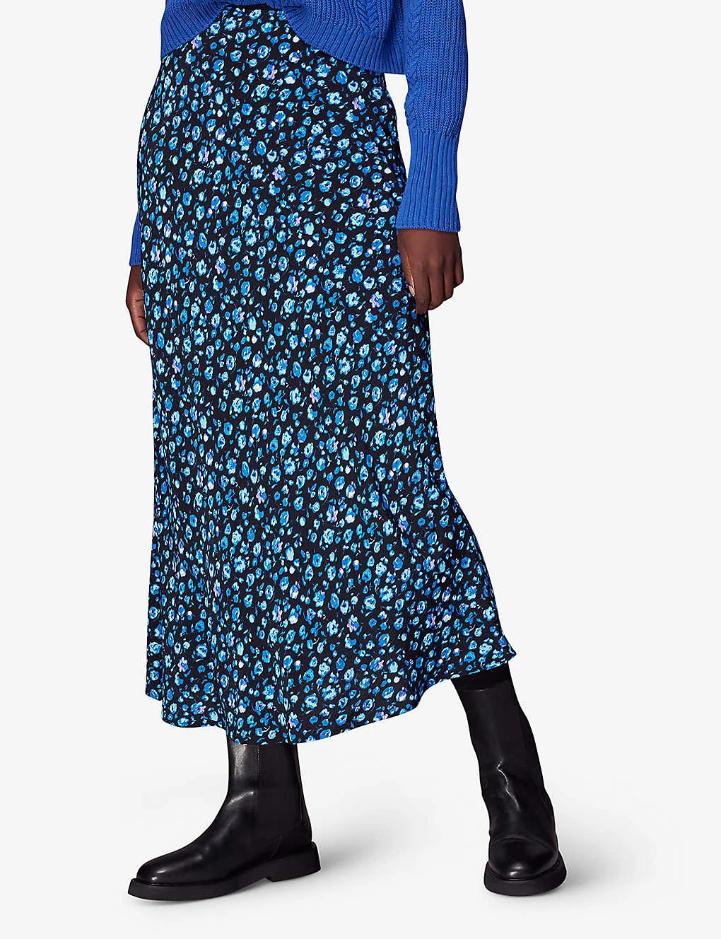 Whistles Floral-pint Woven Midi Skirt 3 Whistles Floral-pint Woven Midi Skirt - Image 3